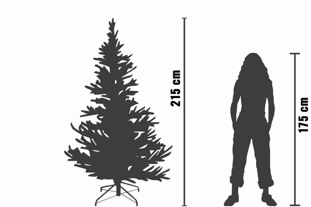 
				Kunstkerstbomen afmetingen 215 cm | HORNBACH

			