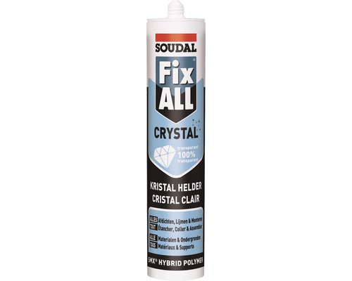 SOUDAL Fix All Crystal D N/F transparant kitkoker 290 ml