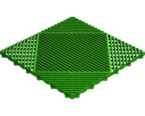 Tuintegel kliksysteem groen kunststof, 40x40 cm