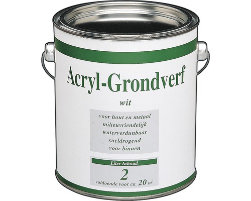 HORNBACH Acryl grondverf wit 2 l