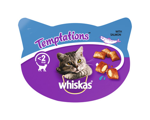 WHISKAS Kattensnack temptations zalm 60 gr