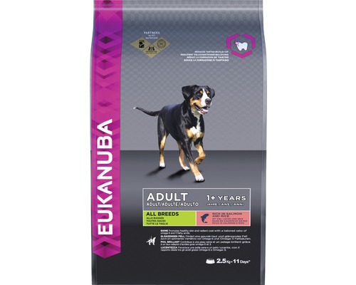 EUKANUBA Hondenvoer Adult L zalm en gerst 2,5 kg