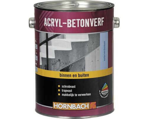 HORNBACH Beton en vloerverf acryl wit 2,5 l-0