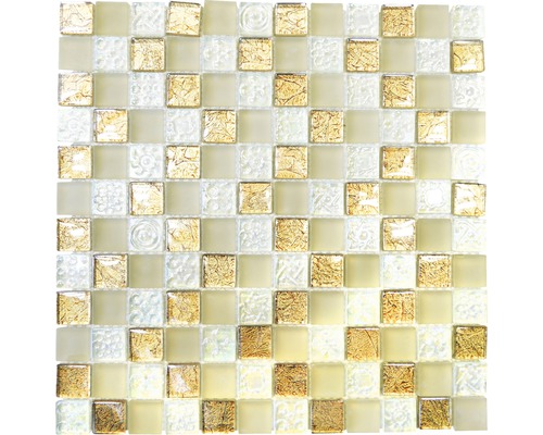Ontmoedigen weten Nodig hebben Glasmozaïek XCM 8LU80 wit/goud/beige 29,8x29,8 cm kopen! | HORNBACH