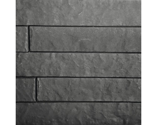EXCLUTON Muursteen Rockface Linia nero 60x15x10 cm