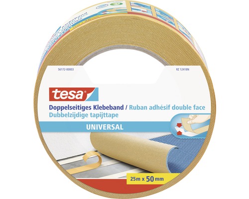 TESA Universal dubbelzijdig tapijttape 50 mm x 25 m-0