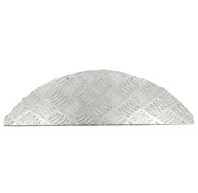 Trapmat aluminium traanplaat 17,5x60 cm + 3 cm omslag trapkant-thumb-0