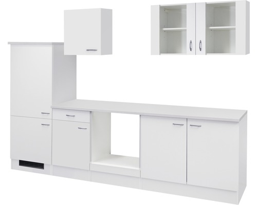FLEX WELL Keukenblok zonder apparatuur Wito wit mat 270x60 cm-0