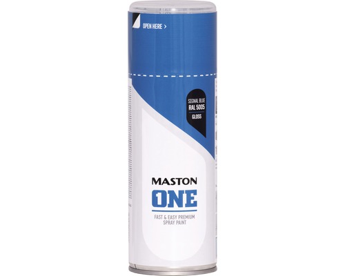 MASTON One spuitlak glans RAL 5005 signaalblauw 400 ml