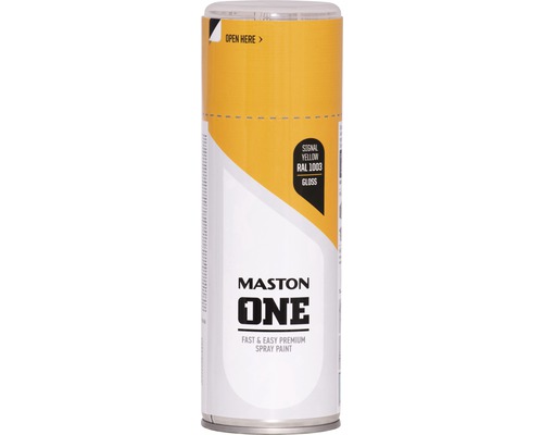 MASTON One spuitlak glans RAL 1003 signaalgeel 400 ml