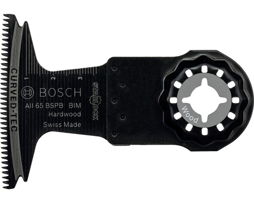 BOSCH Invalzaagblad Starlock AIZ 65 BSB bimetaal voor hardhout, 65x40 mm
