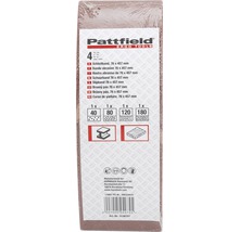 PATTFIELD Schuurbandset 76x457 mm K40/K80/K120/K180, 4-delig-thumb-1