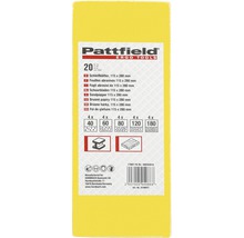 PATTFIELD Schuurbladset 115x280 mm K40/K60/K80/K120/K180, 20-delig-thumb-1
