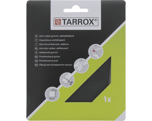 TARROX rubber zwart 90x100 mm kopen! | HORNBACH