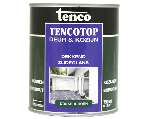 TENCO Tencotop deur & kozijn dekkend zijdeglans donkergroen 750 ml