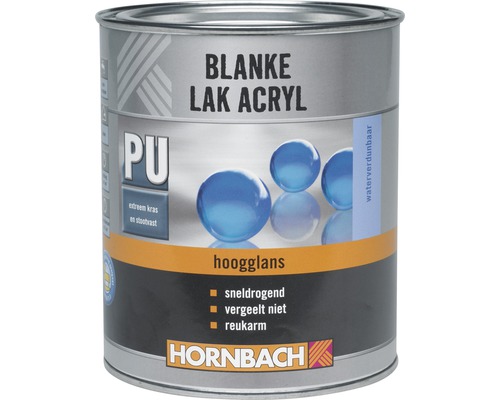 HORNBACH Blanke lak acryl hoogglans 2 l-0