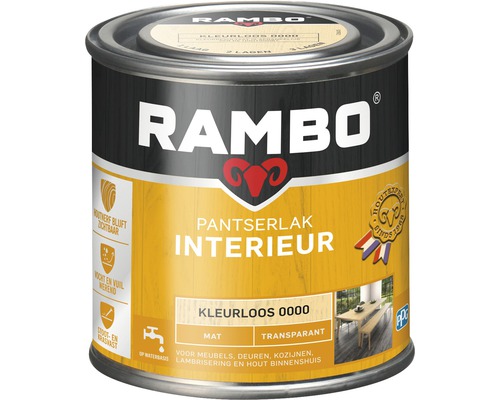 RAMBO Pantserlak interieur transparant mat kleurloos 250 ml