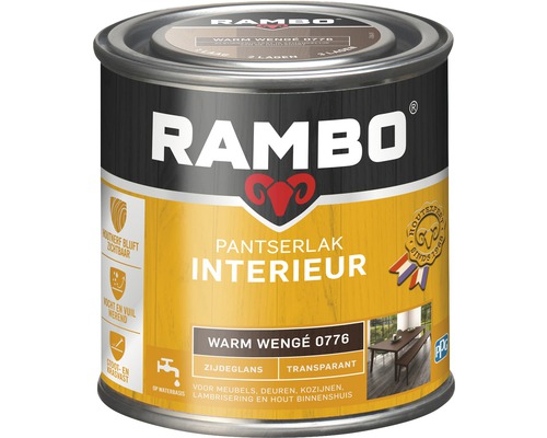 RAMBO Pantserlak interieur transparant zijdeglans warm wenge 250 ml-0