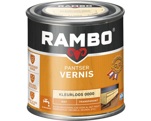 RAMBO Pantser vernis transparant mat kleurloos 250 ml