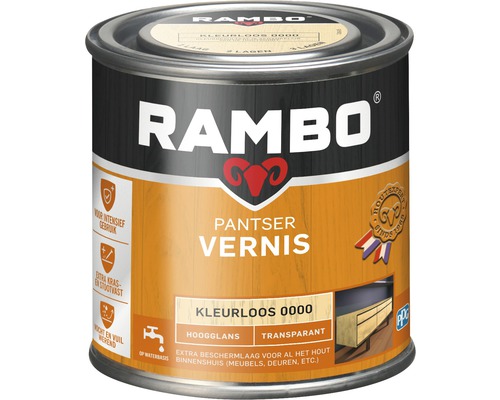RAMBO Pantser vernis transparant hoogglans kleurloos 250 ml