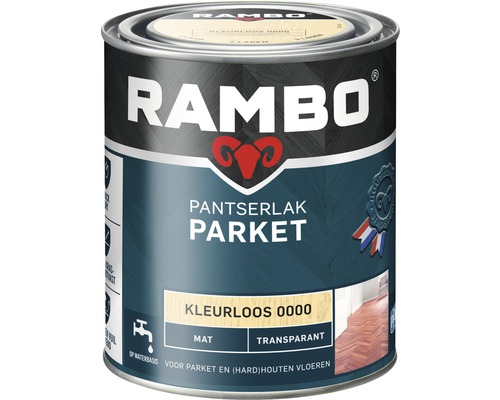 RAMBO Pantserlak parket transparant mat kleurloos 750 ml