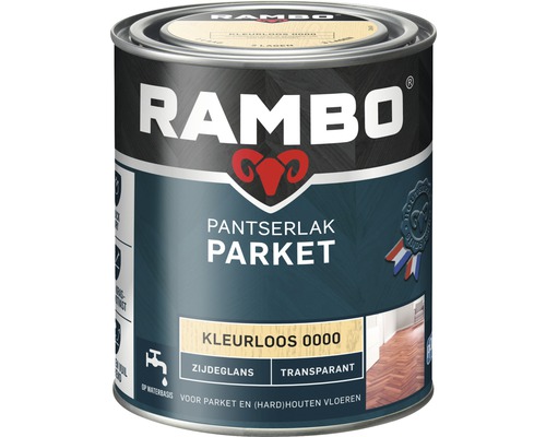 RAMBO Pantserlak parket transparant zijdeglans kleurloos 750 ml