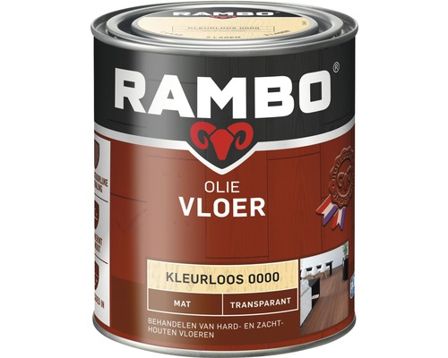 RAMBO Vloerolie transparant mat kleurloos 750 ml