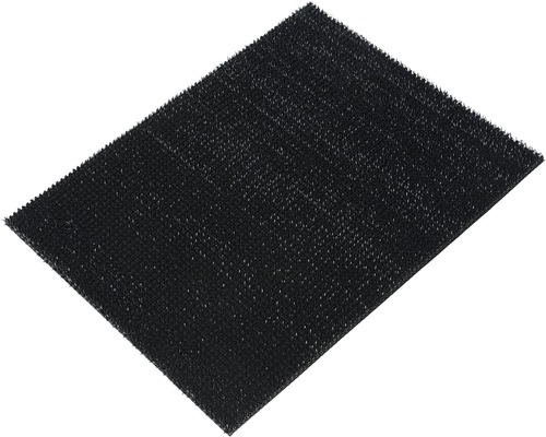 Deurmat kunststof gras Finn zwart 45x60 cm