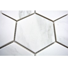 Keramisch mozaïek CIM HX9 CR hexagon carrara 25,6x29,55 cm-thumb-3