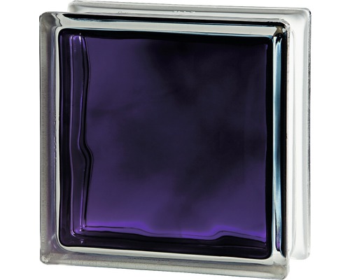 Glasblok violet wolk Brilly 19x19x8 cm