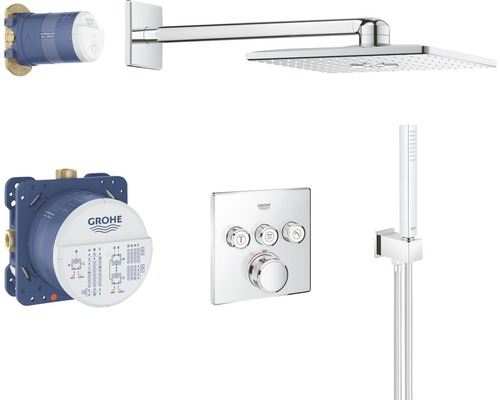 GROHE Complete inbouw doucheset Grohtherm SmartControl 310 Cube 34706000 chroom-0