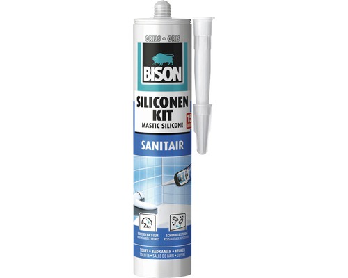 BISON Sanitair siliconenkit grijs 310 ml