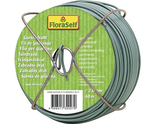 FLORASELF Tuindraad rubber 40m 2mm