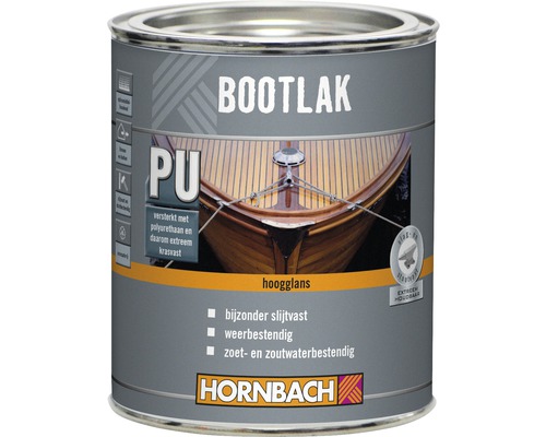 HORNBACH Bootlak alkyd hoogglans transparant 750 ml
