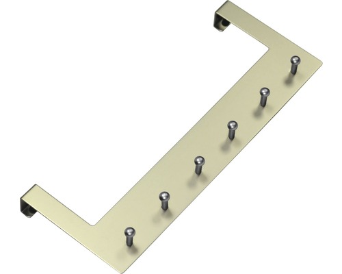 wraak Economisch vork Kapstok deur metaal RVS-look 300 mm met 6 haken kopen! | HORNBACH