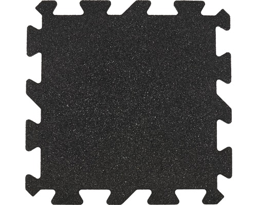 Fitness puzzel tegel rubber 54x54x2 cm zwart