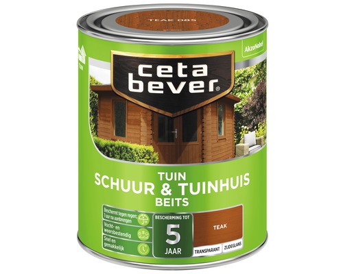 CETABEVER Schuur & tuinhuis beits transparant teak 750 ml