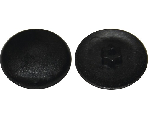 DRESSELHAUS Afdekkap voor Torxschroef T25 Ø 13,5 mm kunststof zwart, 50 stuks