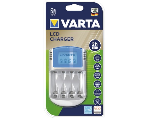 VARTA Batterijlader LCD Charger NiMH 230V, 12V en USB geschikt