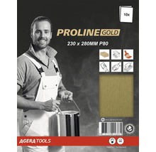 PROLINE GOLD Schuurpapier vellen P80 set à 10 stuks-thumb-0