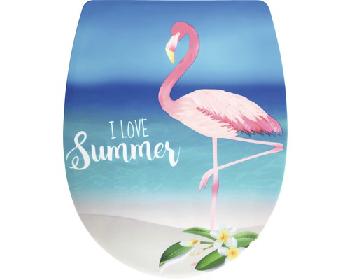 ADOB Wc-bril Trento flamingo met quick-release en softclose