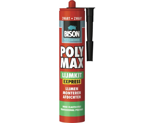 BISON Professional Poly max® lijmkit express zwart 425 g