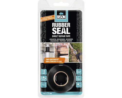 BISON Rubber seal direct repair tape 3 m x 25 mm-0
