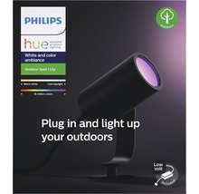 PHILIPS Hue White and Color ambiance LED buitenspot Lily zwart 24V (basisset)-thumb-4