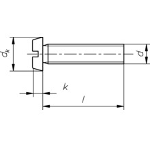 DRESSELHAUS Metaalschroef cilinderkop 3x10 mm sleuf DIN 84 messing, 100 stuks-thumb-1