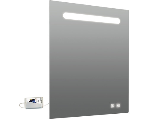 LED lichtspiegel Lina 60x80 cm anti-condens en dubbele USB aansluiting-0