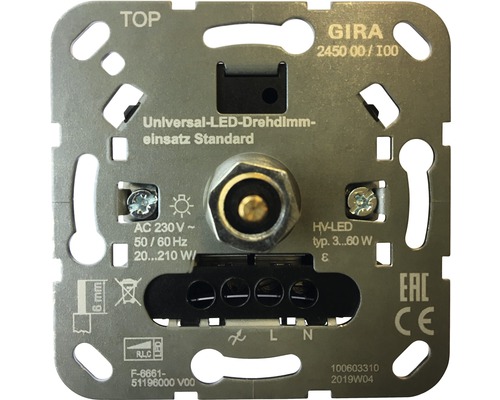 GIRA S3000 Universele LED draaidimmer inbouw 3-60 W-0