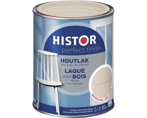 HISTOR Perfect Finish Houtlak hoogglans cacoa cream 750 ml