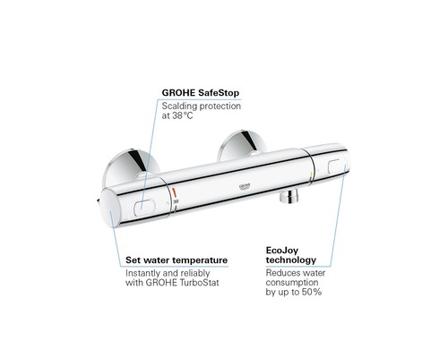 GROHE Douche thermostaatkraan met CoolTouch 15 cm h.o.h. Precision Trend 34229002 chroom kopen! |