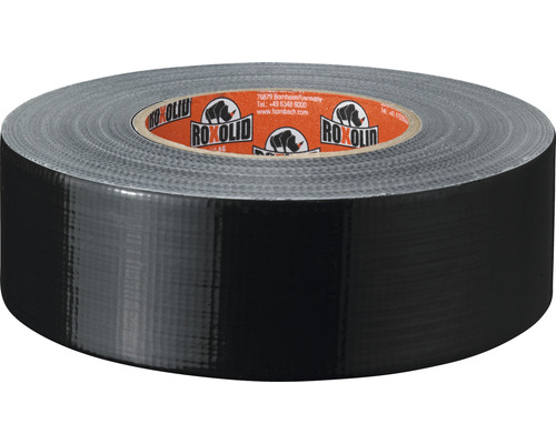 ROXOLID Profi duct tape weefselband zwart 50 m x 48 mm
